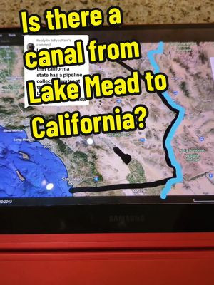 Replying to @billysultzer Wrong. There is no canal from Lake Mead to California. 