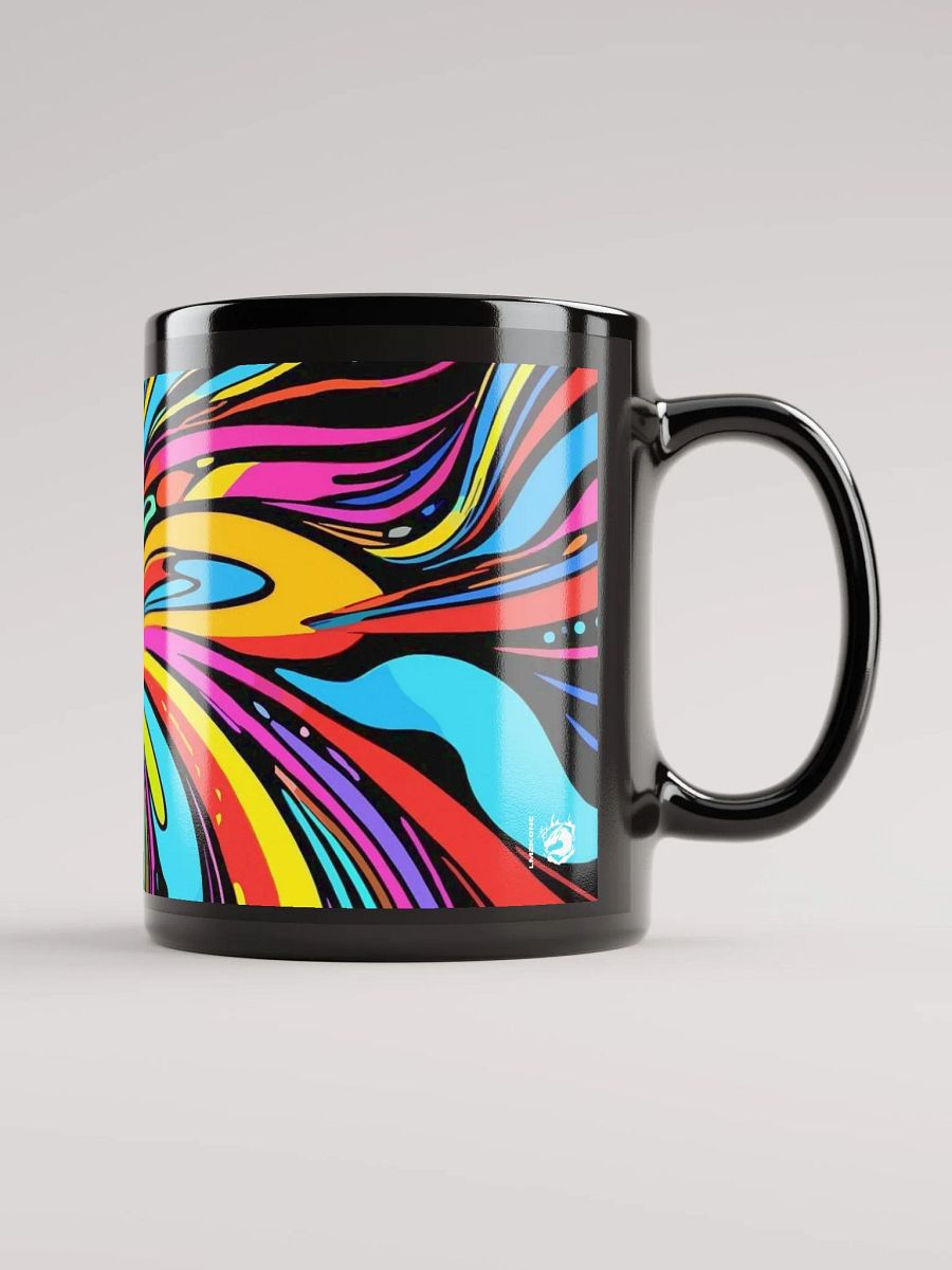 Energizing Swirls Black Glossy Mug product image (5)
