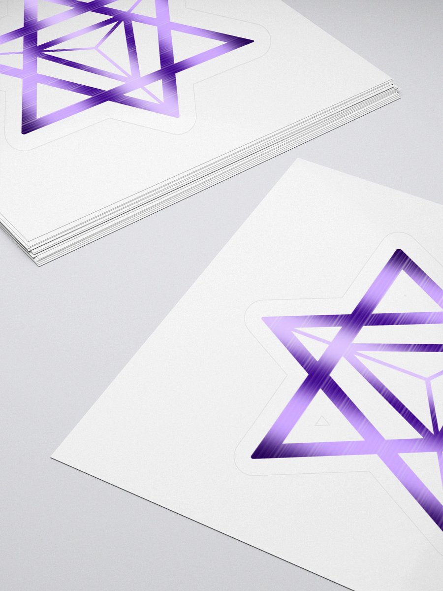 Merkaba | Cosmic Symmetry Kiss Cut Stickers | Sacred Geometry product image (12)
