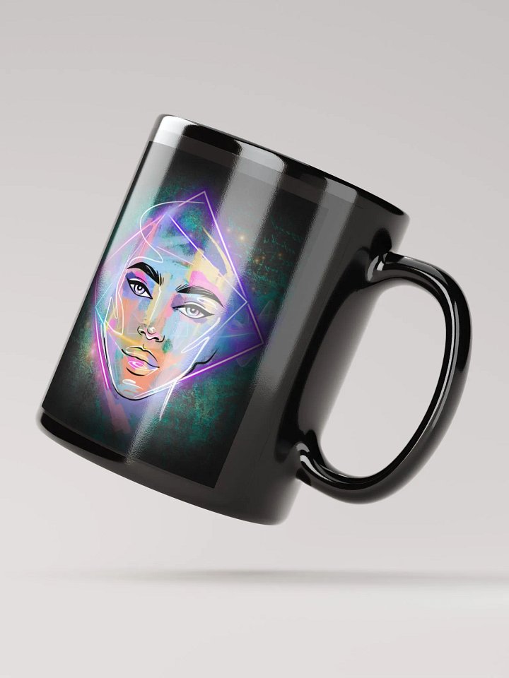Neon Symmetry Diamond Faces Mug product image (3)