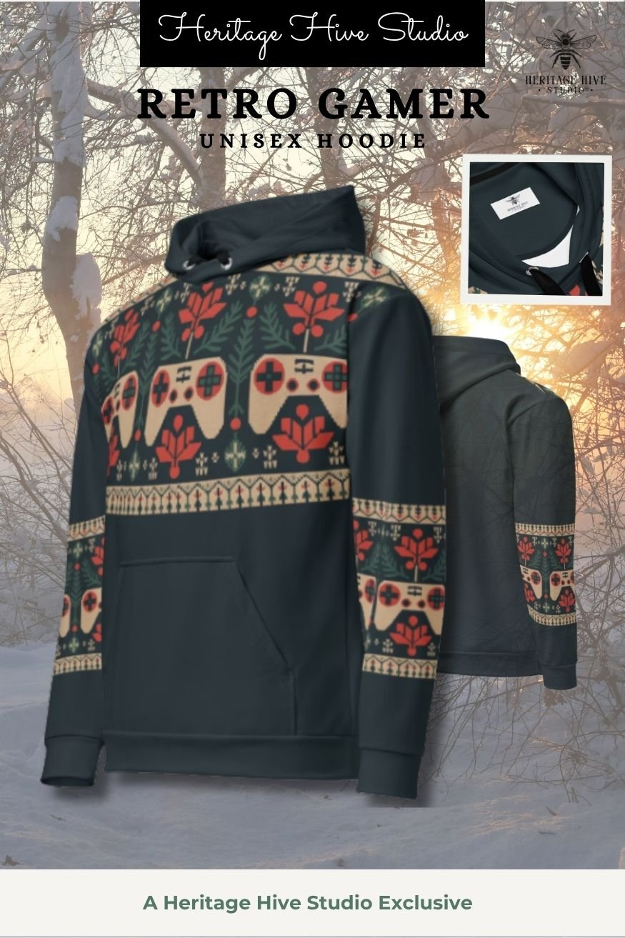 Retro Gamer Christmas Holiday Hoodie product image (1)