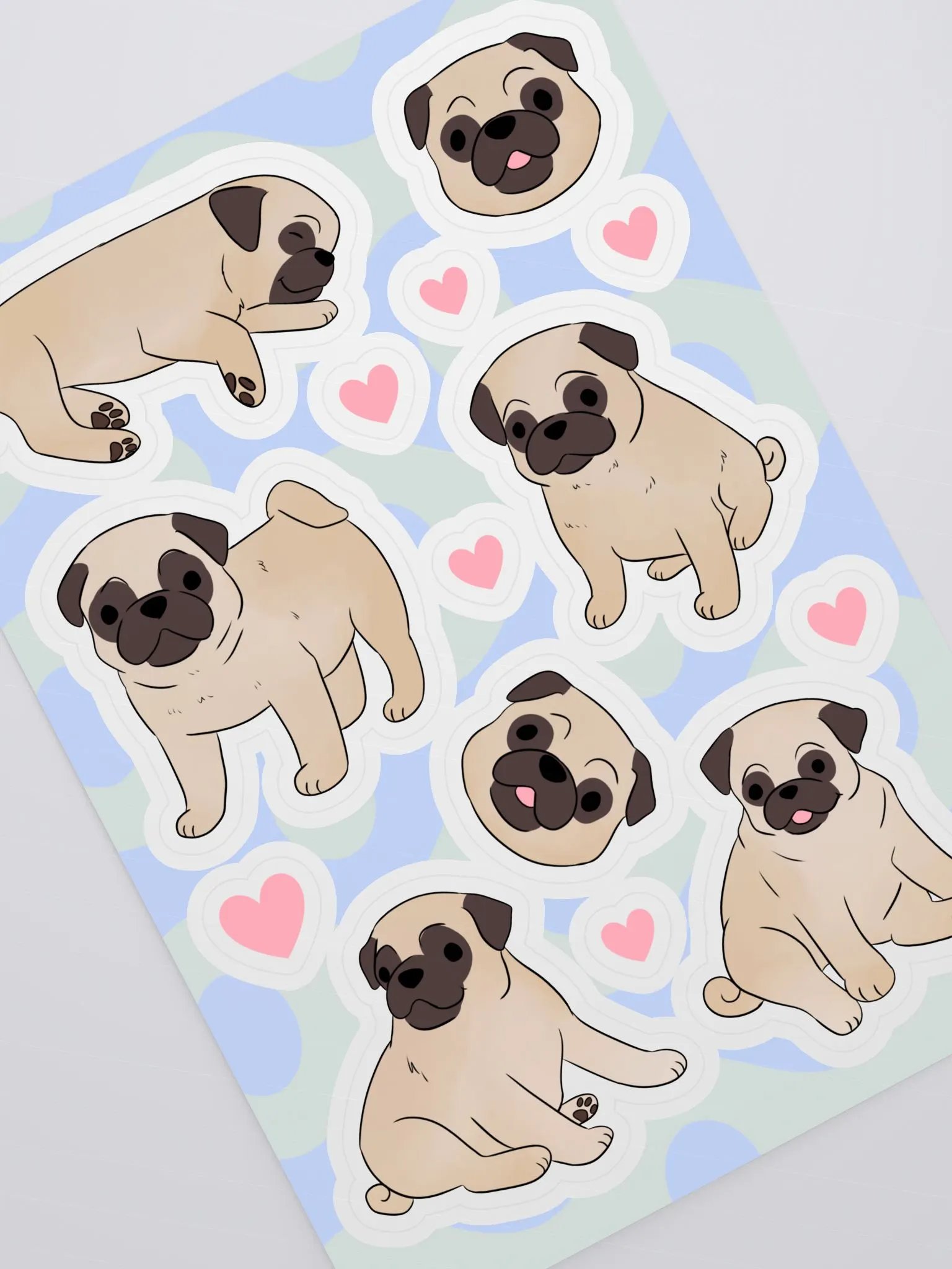 Pawsitively Pawesome Pug Sticker Collection product image (2)