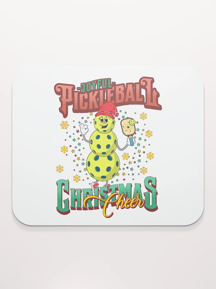 Joyful Pickleball Christmas Cheer Snowman Paddle Mouse Pad product image (2)