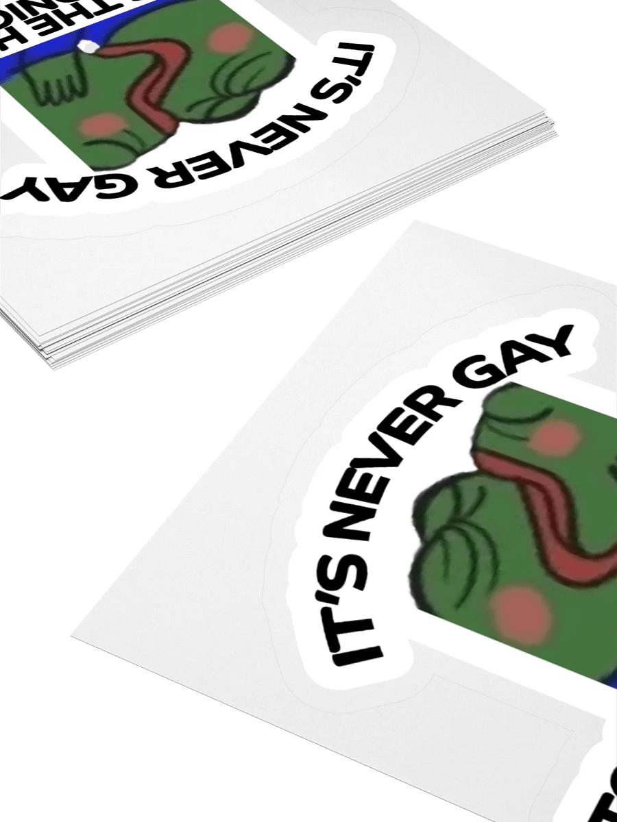 Never Gay To Kiss The Homies Sticker product image (8)