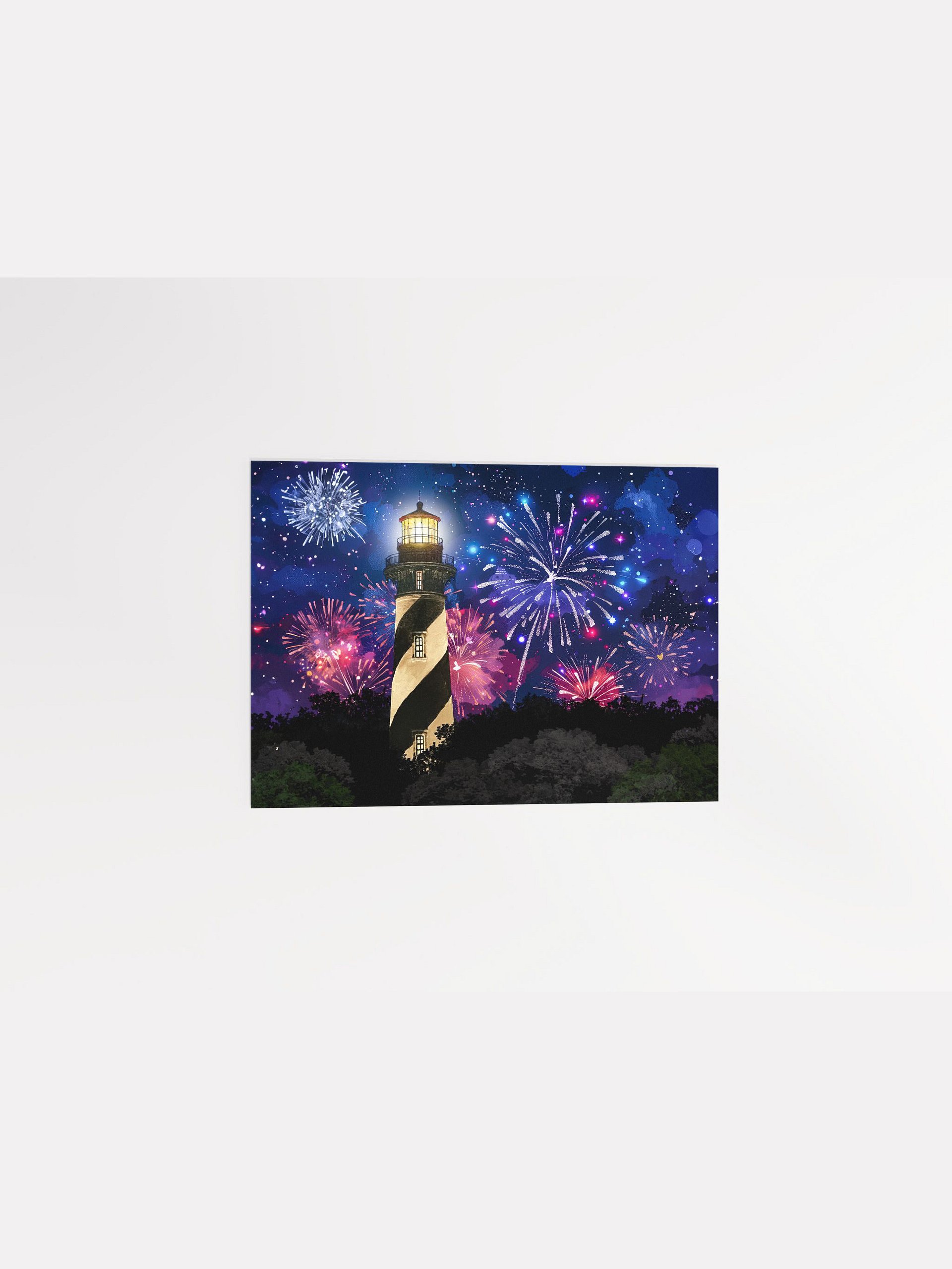 Fireworks Over St. Augustine Lighthouse – Florida Studio Art Print product image (2)
