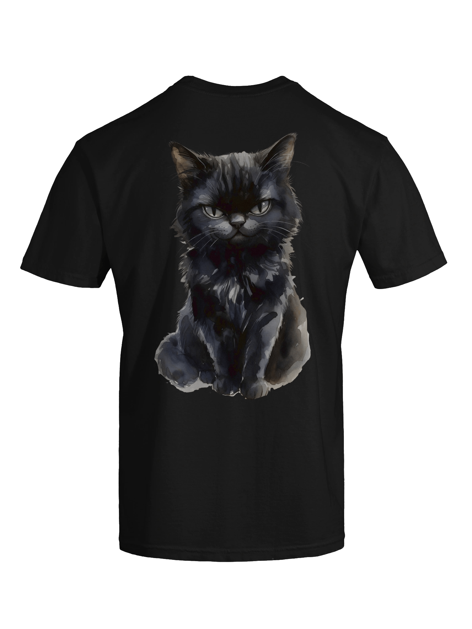 Enigmatic Feline Illustration T-Shirt product image (9)