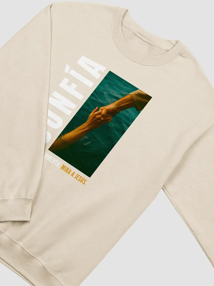 Sudadera Unisex Cuello Redondo | Confía, No mires la Tormenta product image (10)