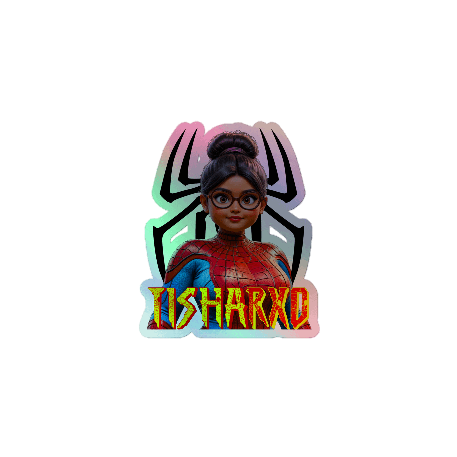 TishaRXO Spider-Girl Kiss-Cut Holographic Sticker Sheet product image (1)