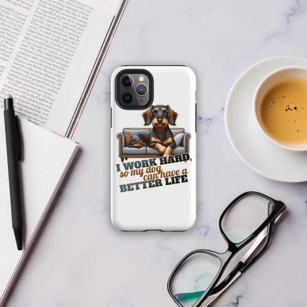 Work Hard – Dachshund - iPhone® Tough Case product image (31)