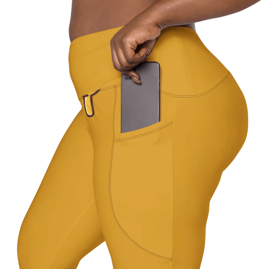 Sunset Glow Crossover Leggings with Pockets product image (9)