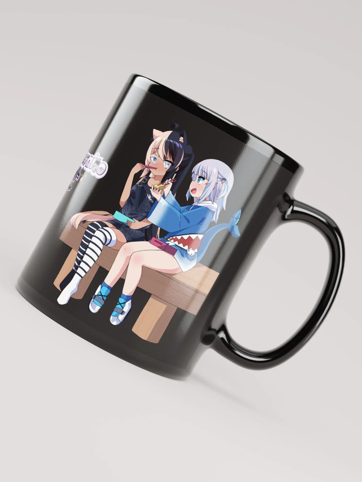 All Black Mug - Byakko x Gura Edition product image (8)