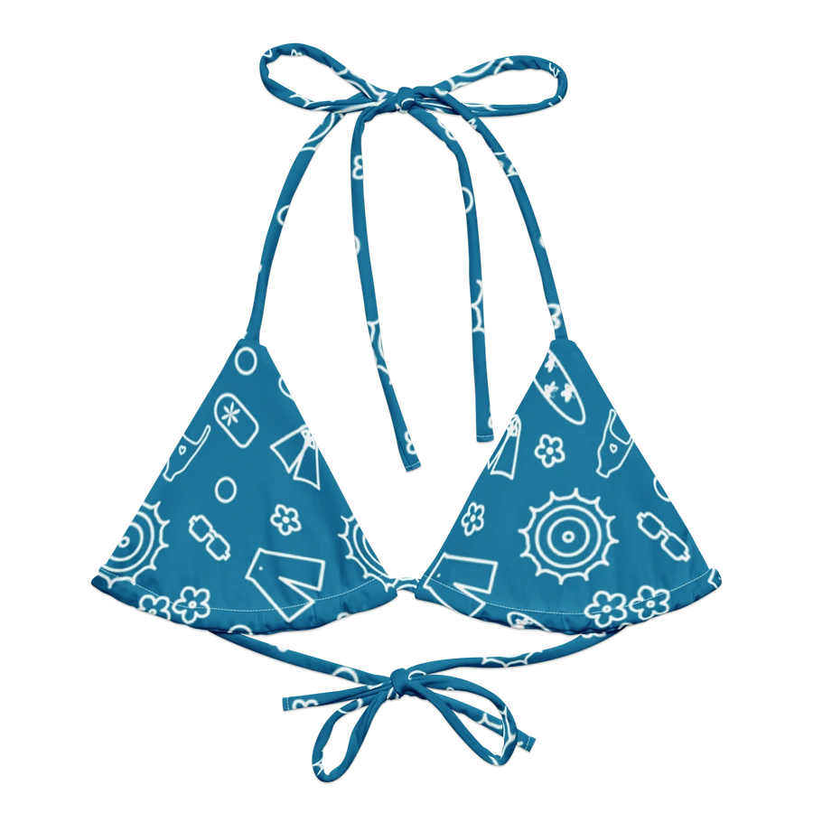 Beach Necessities Pattern String Bikini Top product image (1)