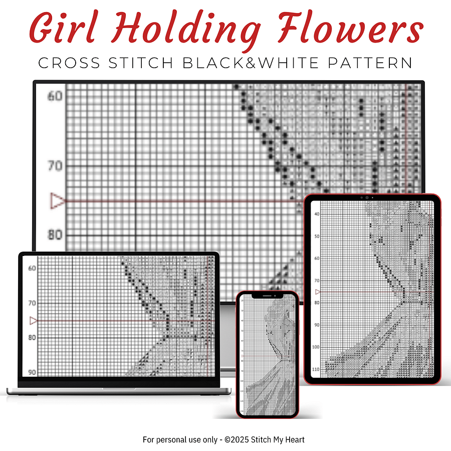 Flower Girls Bundle Cross Stitch Pattern product image (9)