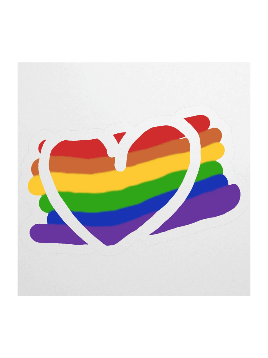 Rainbow Heart Sticker product image (2)