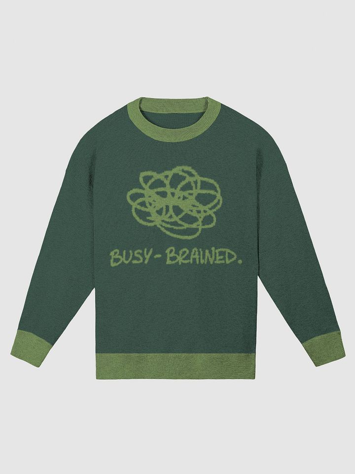 BUSY-BRAINED (green) knitwear crewneck product image (2)
