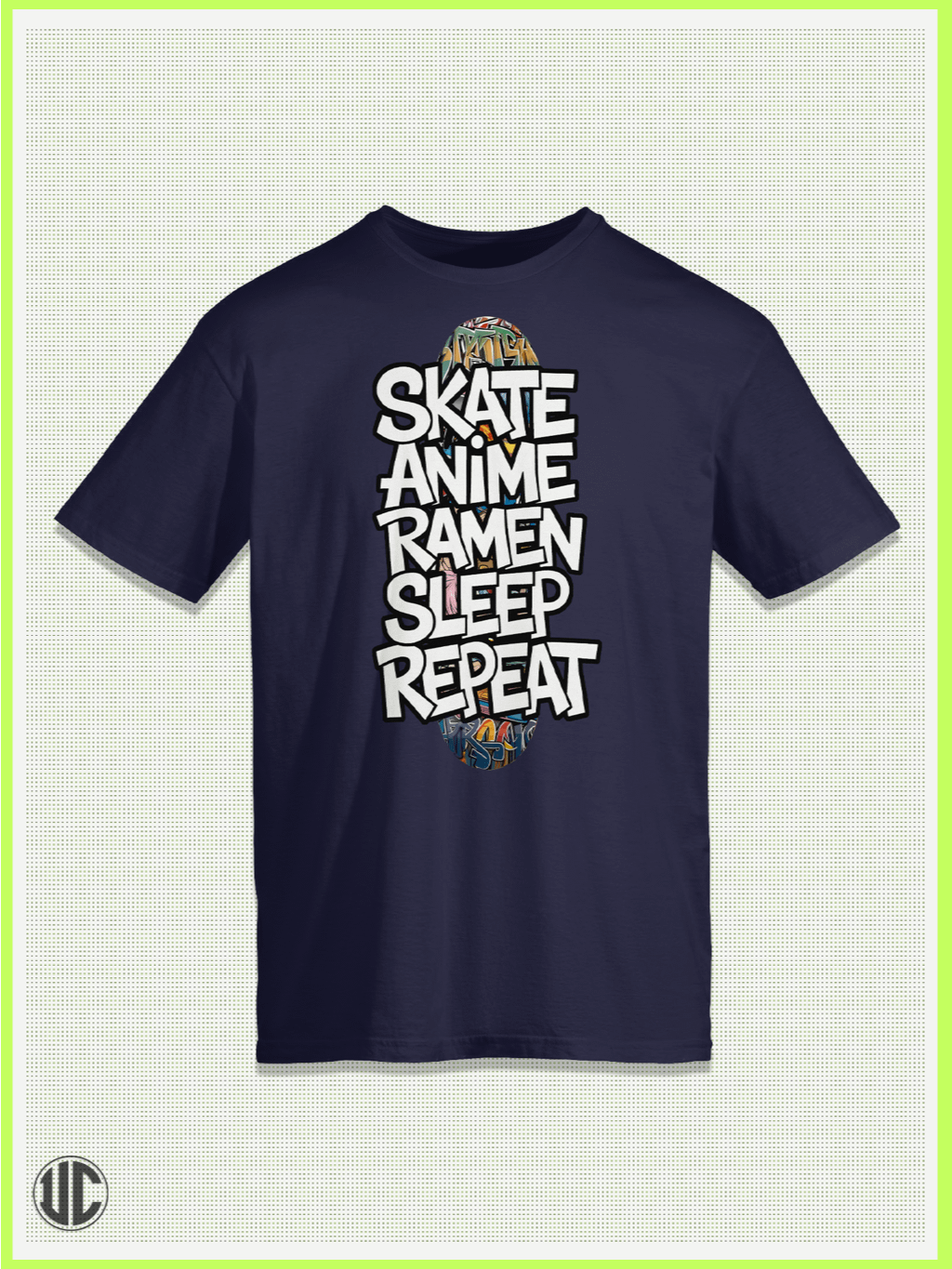 Skate Anime Ramen Sleep Repeat T-Shirt product image (1)