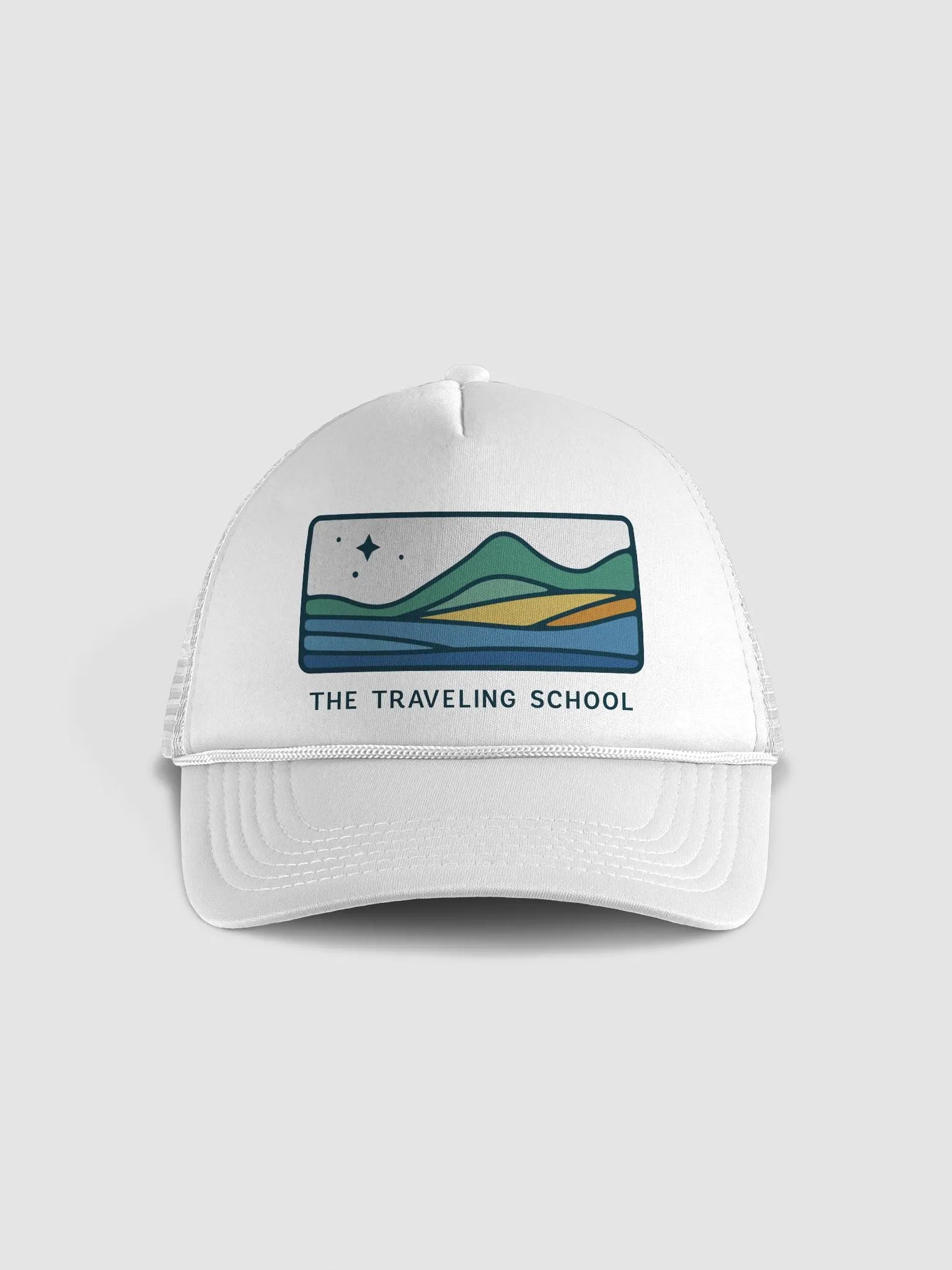 Square logo trucker hat product image (1)