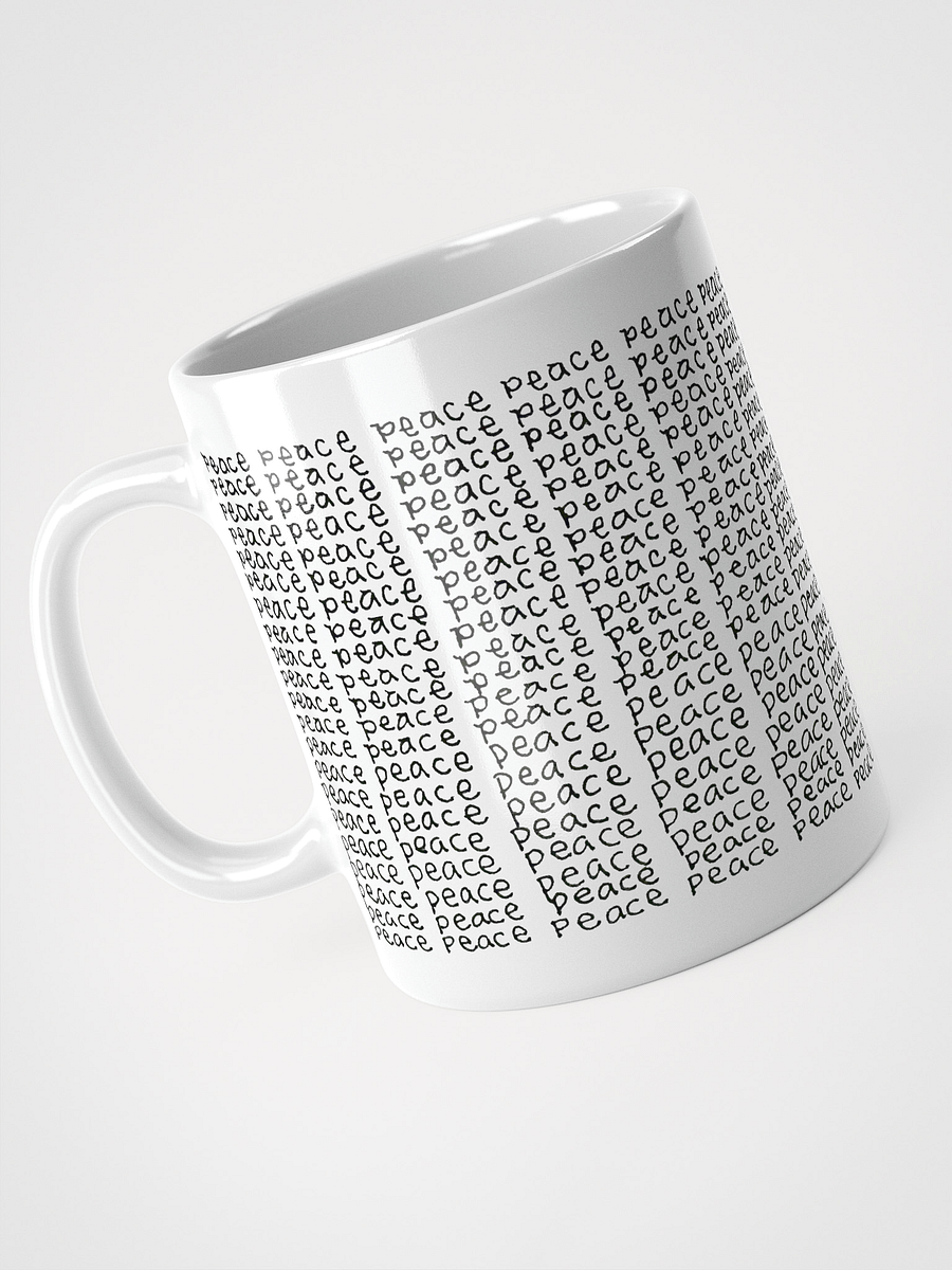 Peace 2 White Glossy Mug product image (3)