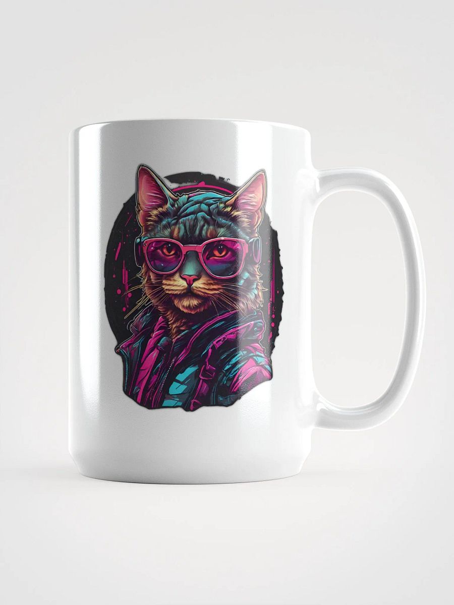 Neon Cat Vibes Mug product image (1)