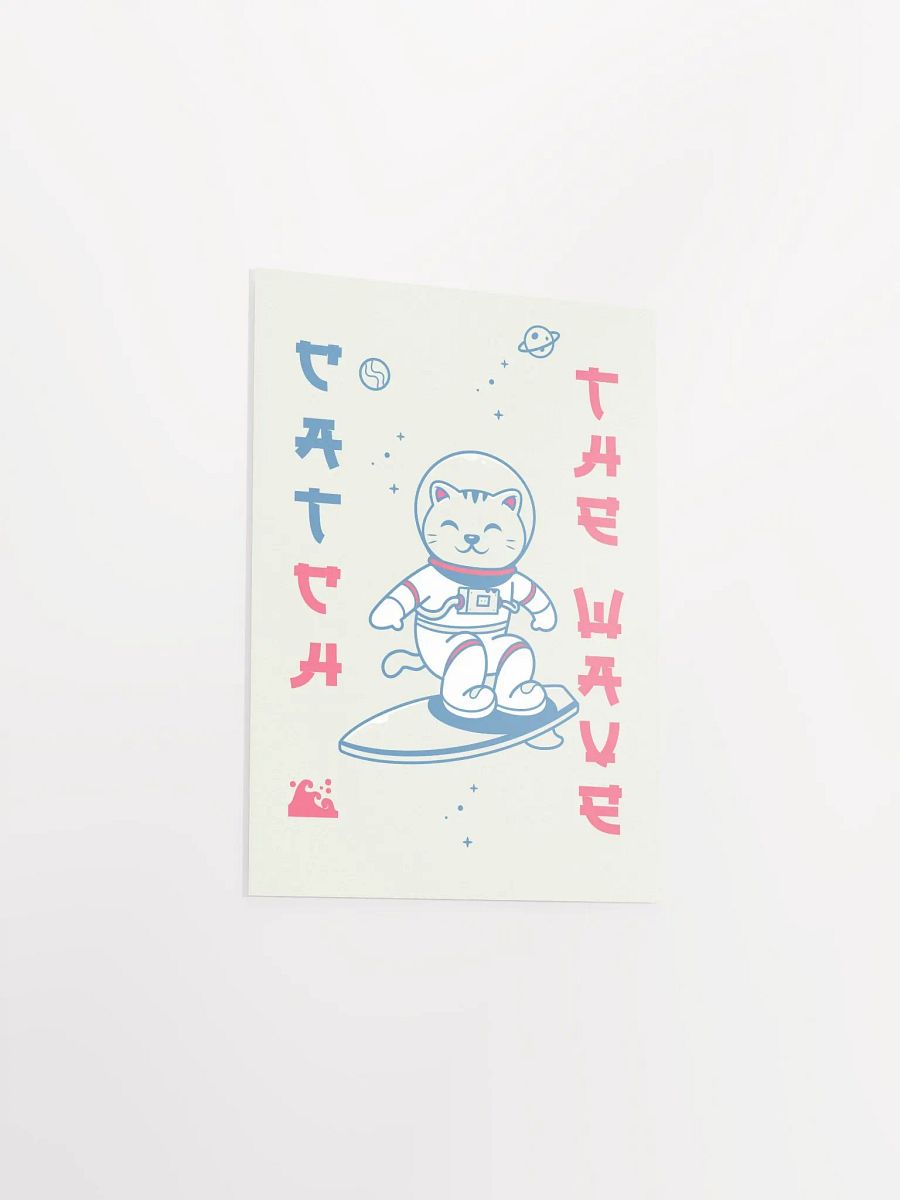 Anime poster: Catch the wave, space cat surfer — vaporwave poster, sport/space poster, manga art print, Japanese space wall art,Japan poster product image (8)