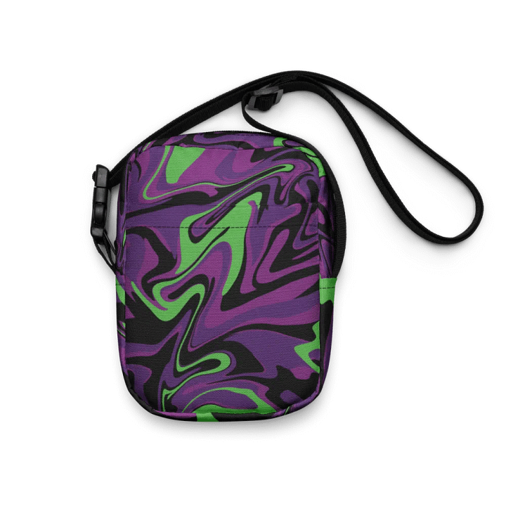 Purple Lime Swirl Utility Crossbody Bag product image (1)