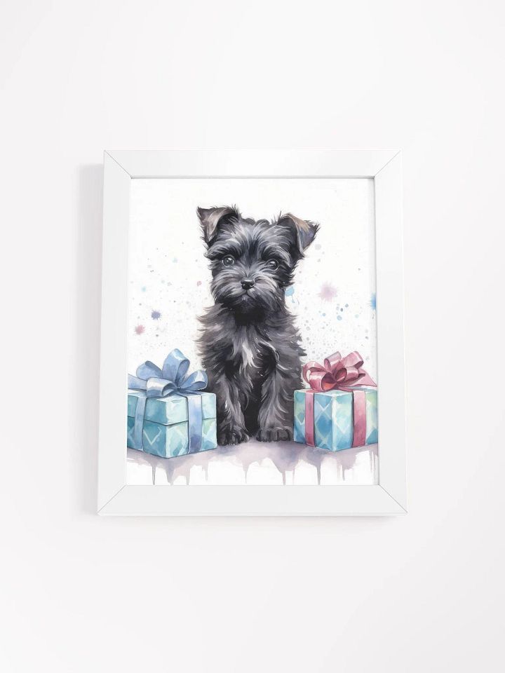 Affenpinscher Puppy With Birthday Presents Wall Art product image (49)