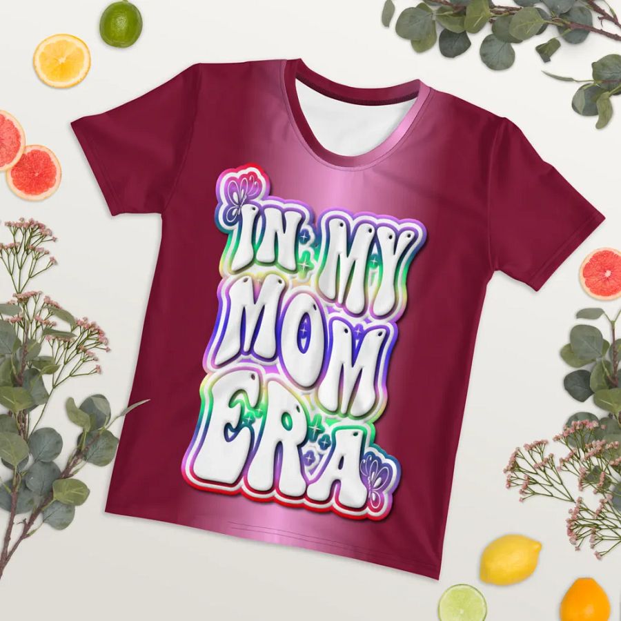 In My Mom Era All Over Print T-shirt product image (7)