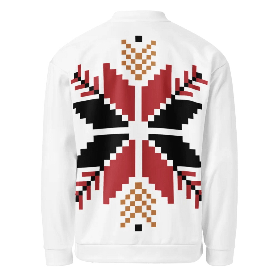 Symmetric Tulip Dreams Bomber Jacket product image (1)