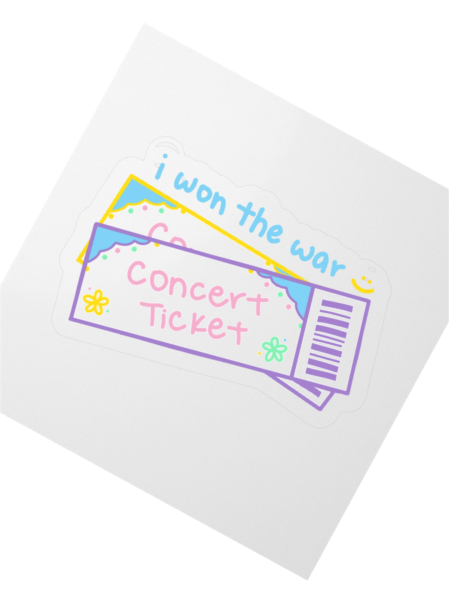 Concert Ticket - Kiss Cut Sticker product image (2)