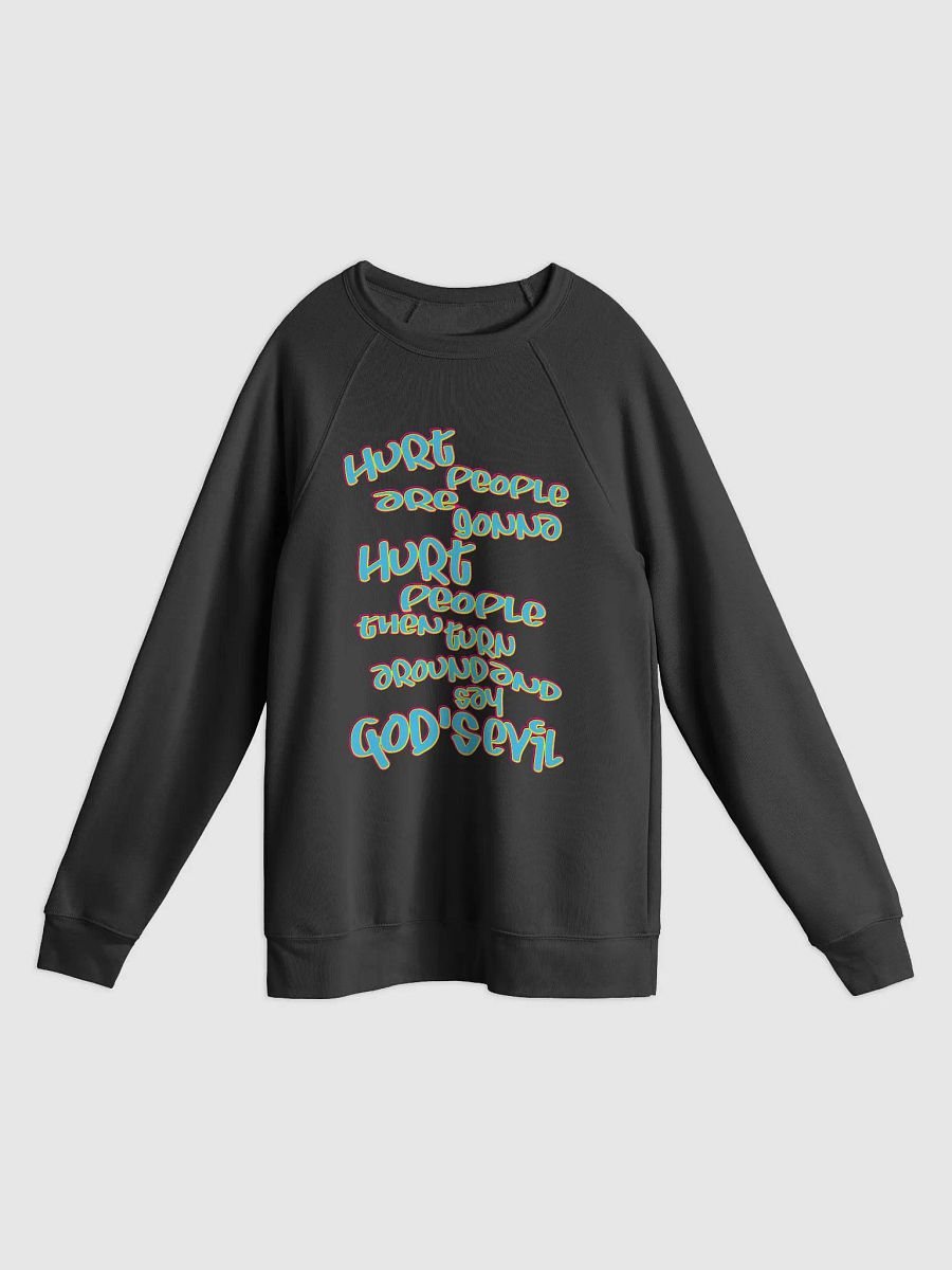 Hurt People - Blue Graffiti - Bella+Canvas Unisex Sponge Fleece Raglan Sweatshirt product image (1)