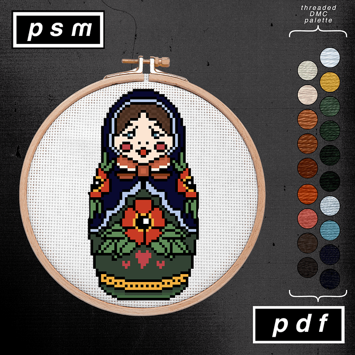 Classic Matryoshka Doll Pattern product image (1)