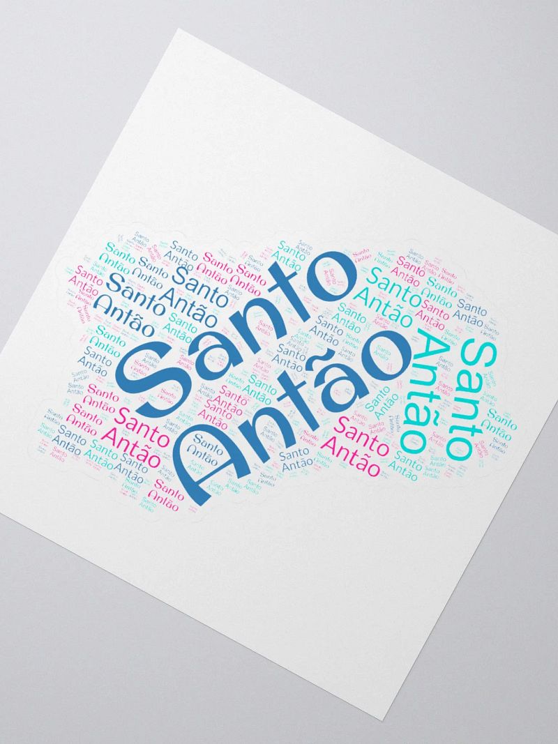 Santo Antão Island Word Cloud Stickers