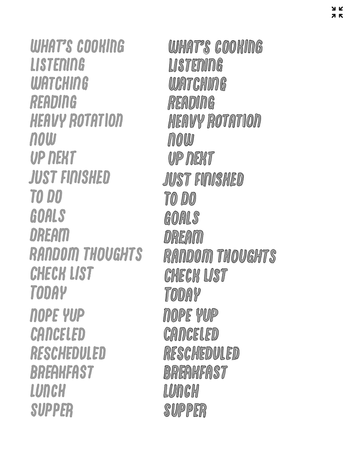 The FREE hand-drawn Titles Supernote sticker set: Practically a Collector’s Item Already product image (2)