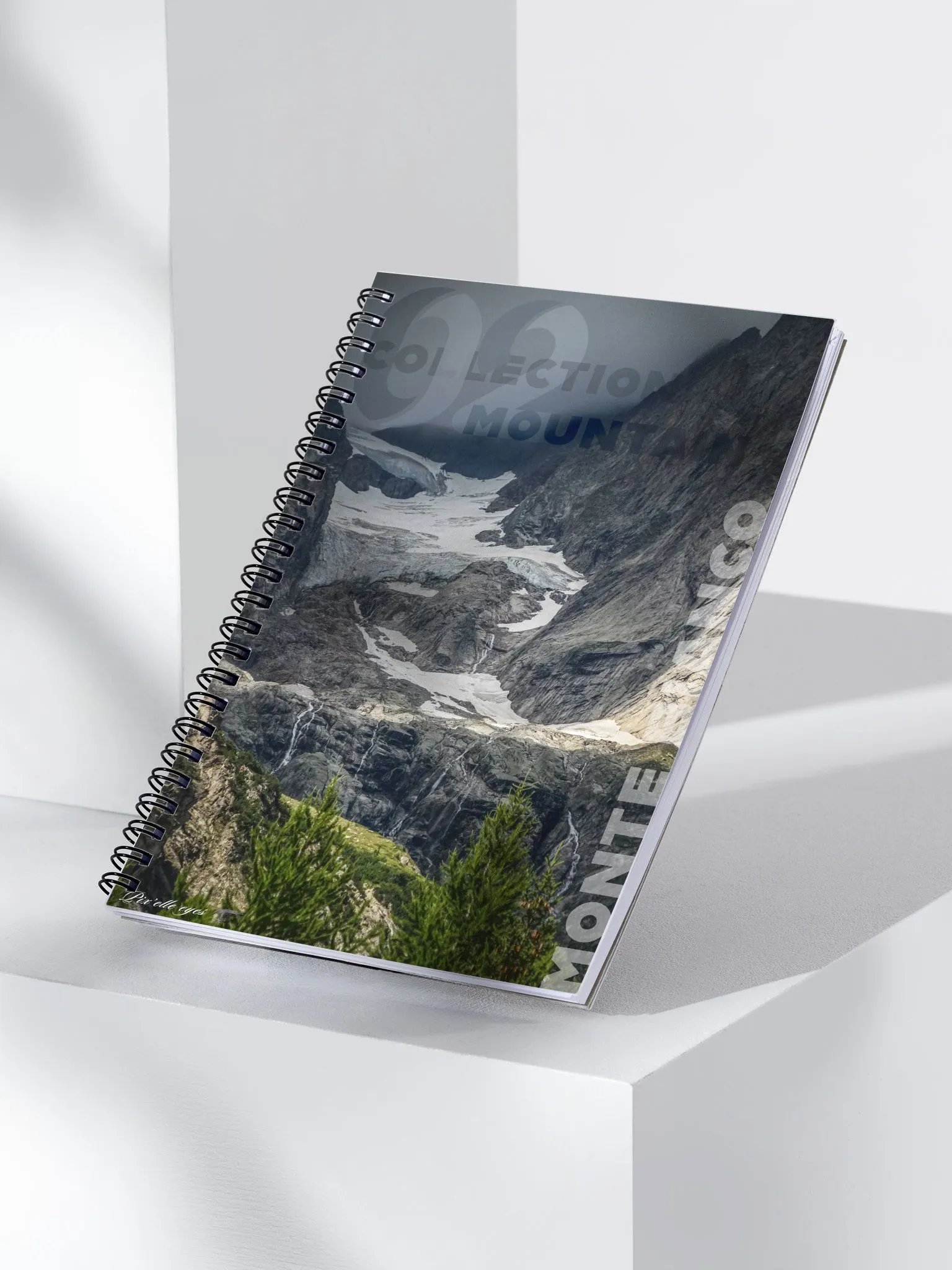 Notebook with Fine Art Photography – Monte Bianco – Italian Alps – A5 Format product image (3)