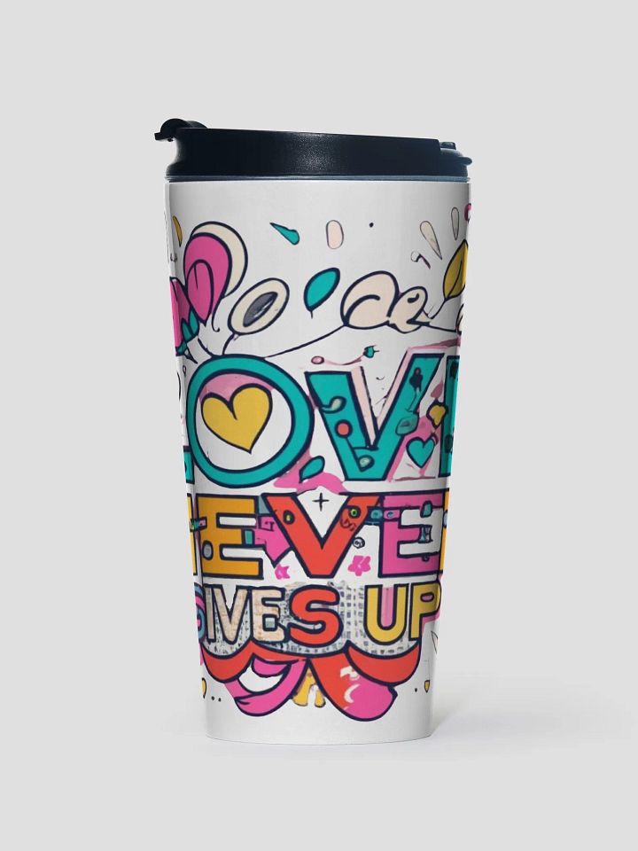 Love Never Gives Up Travel Mug product image (1)