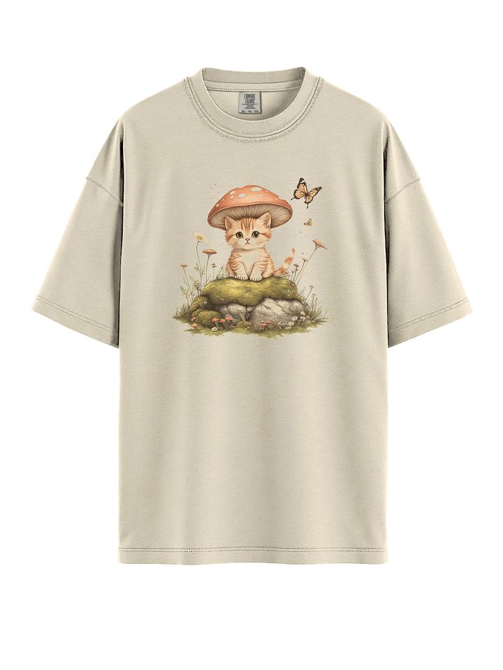 Cottage core Mushroom Cat T-Shirt product image (1)