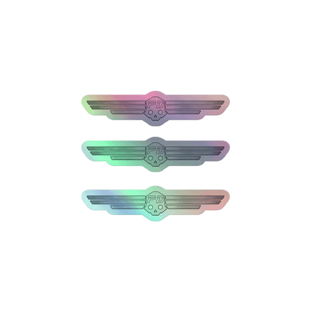 Skull Parental Divers Holographic Sticker Set product image (1)