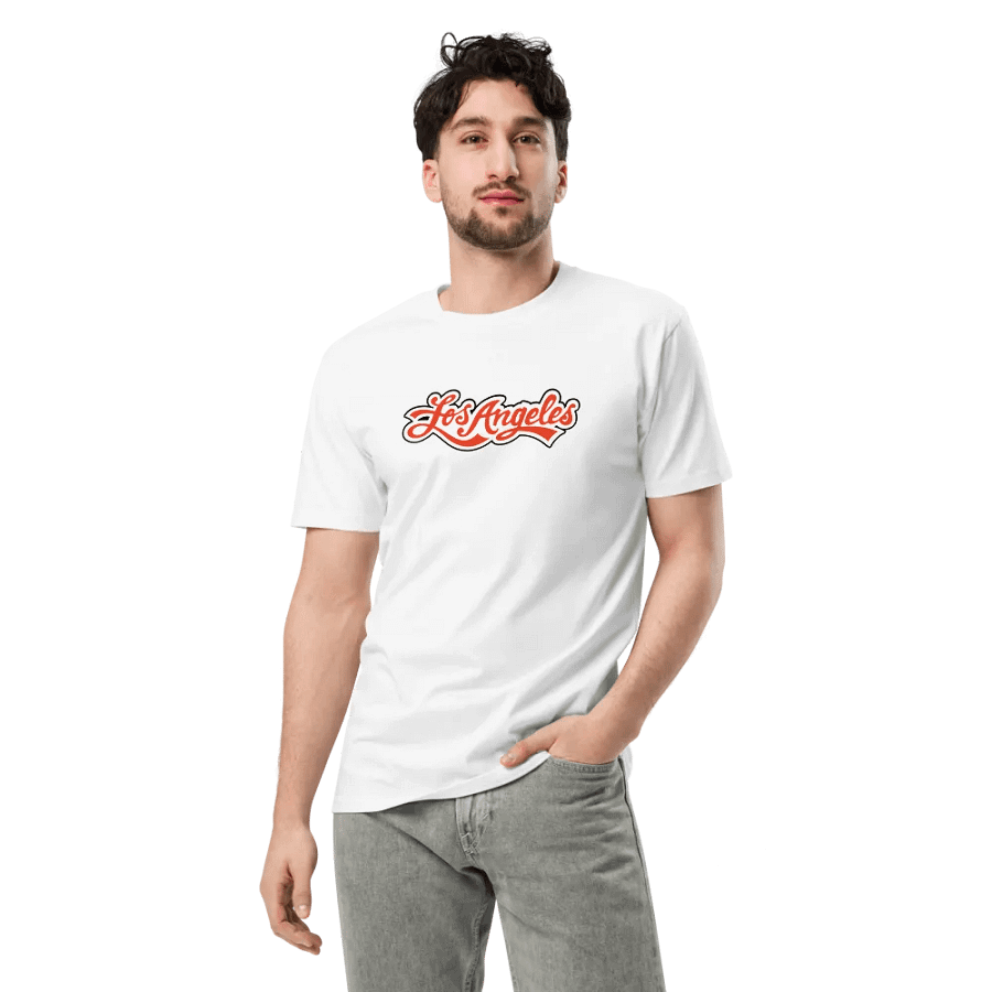 Elegant Los Angeles Script Logo T-Shirt product image (6)