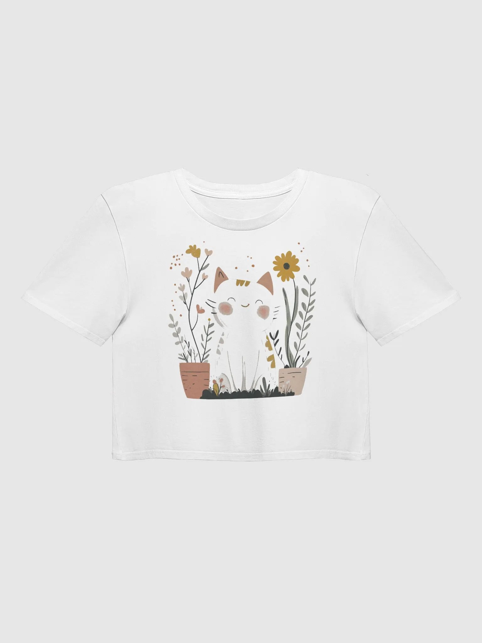 Cute Cat Garden Crop Top product image (1)