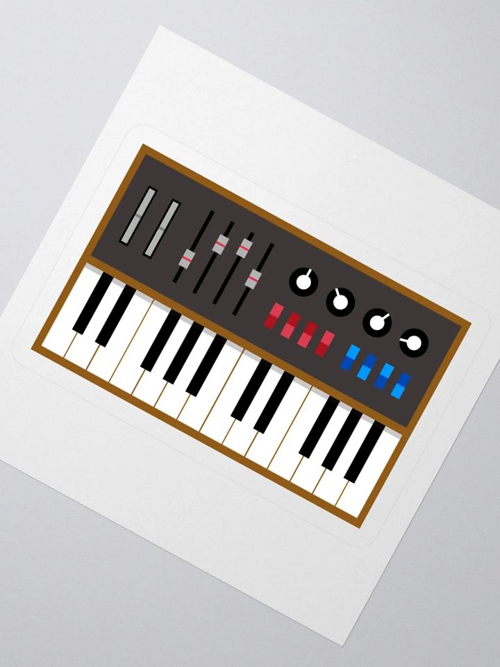 Vintage Analog Synth Sticker product image (4)