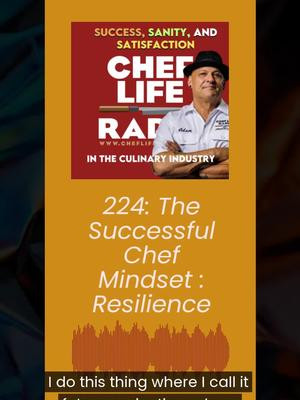 How to Boost the Successful Chef Mindset? Future Projection. Listen to episode 224 of Chef Life Radio: The Successful Chef Mindset: Resilience. The link's in the bio. #chefs #cheflife #chefsuccess #chefmindset #resilience #culinary