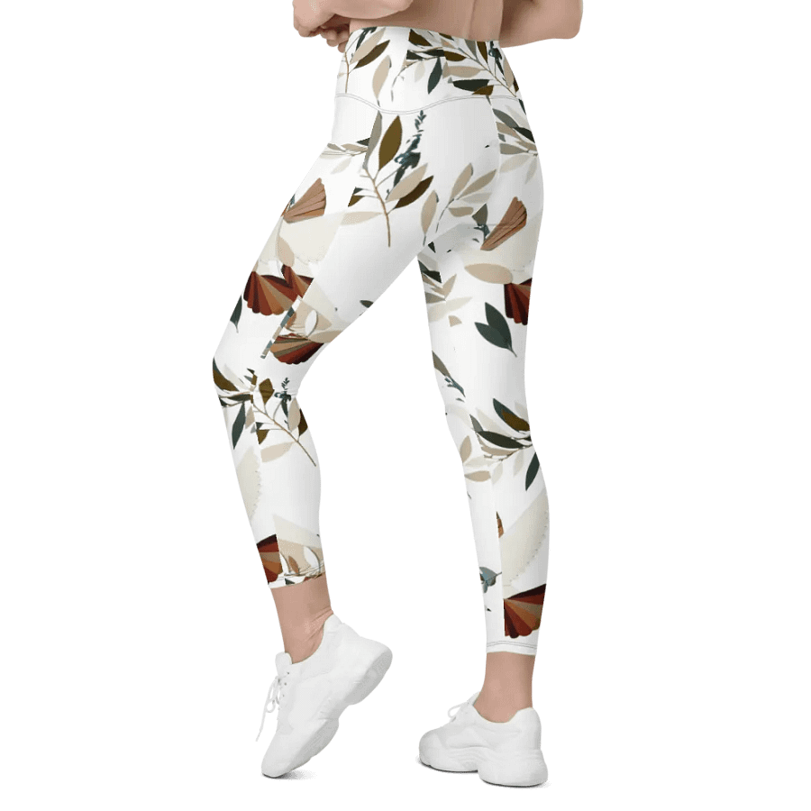 Harmony Birds Crossover Leggings with Pockets product image (12)