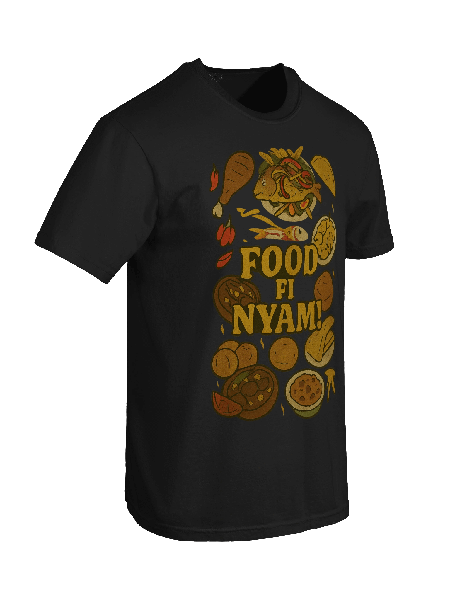 Food Fi Nyam! Illustrated T-Shirt product image (8)