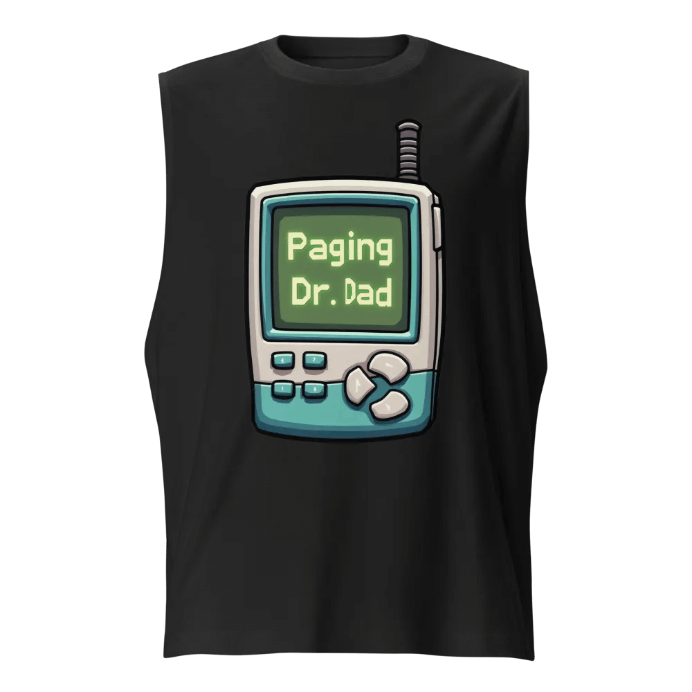 Dr. Dad Cartoon Pager Muscle Tank product image (1)