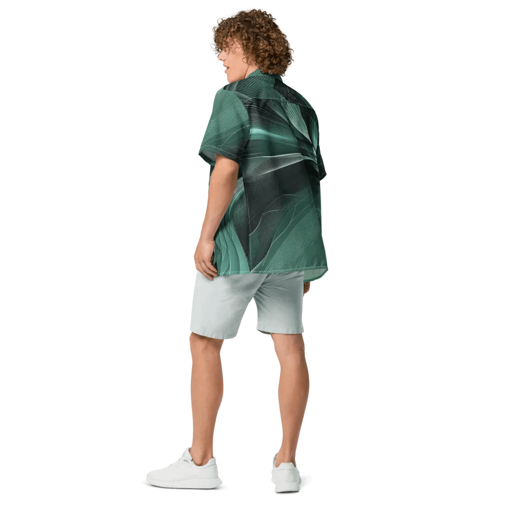 Men's Full-Print-3 Green Hawaiian Shirt product image (6)