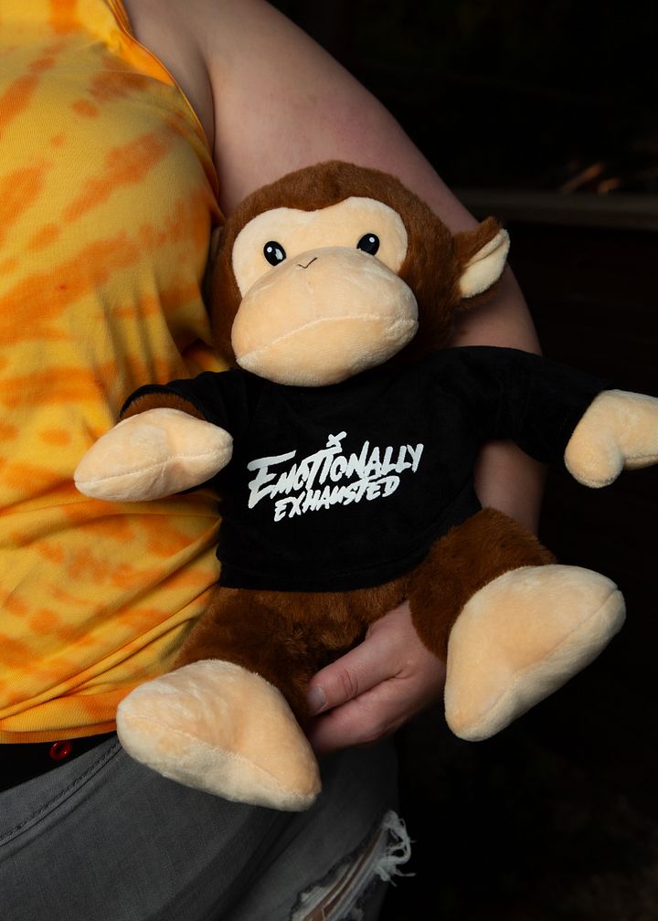 Emotionally Exhausted Plush Monkey product image (2)