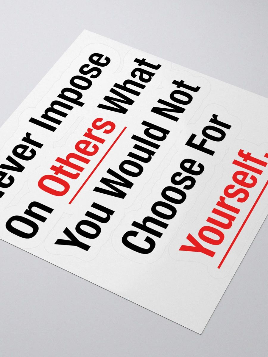 Golden Rule Sticker product image (8)