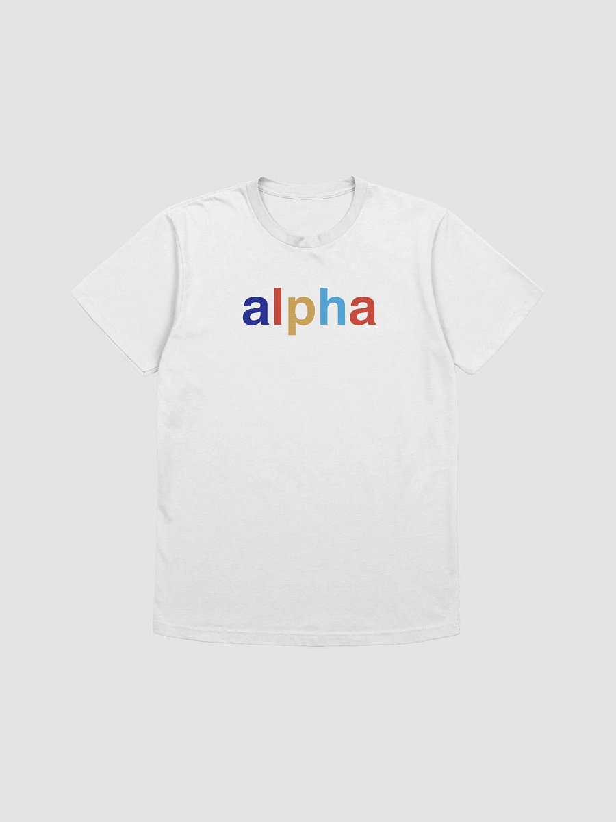 alpha skool white t-shirt product image (1)