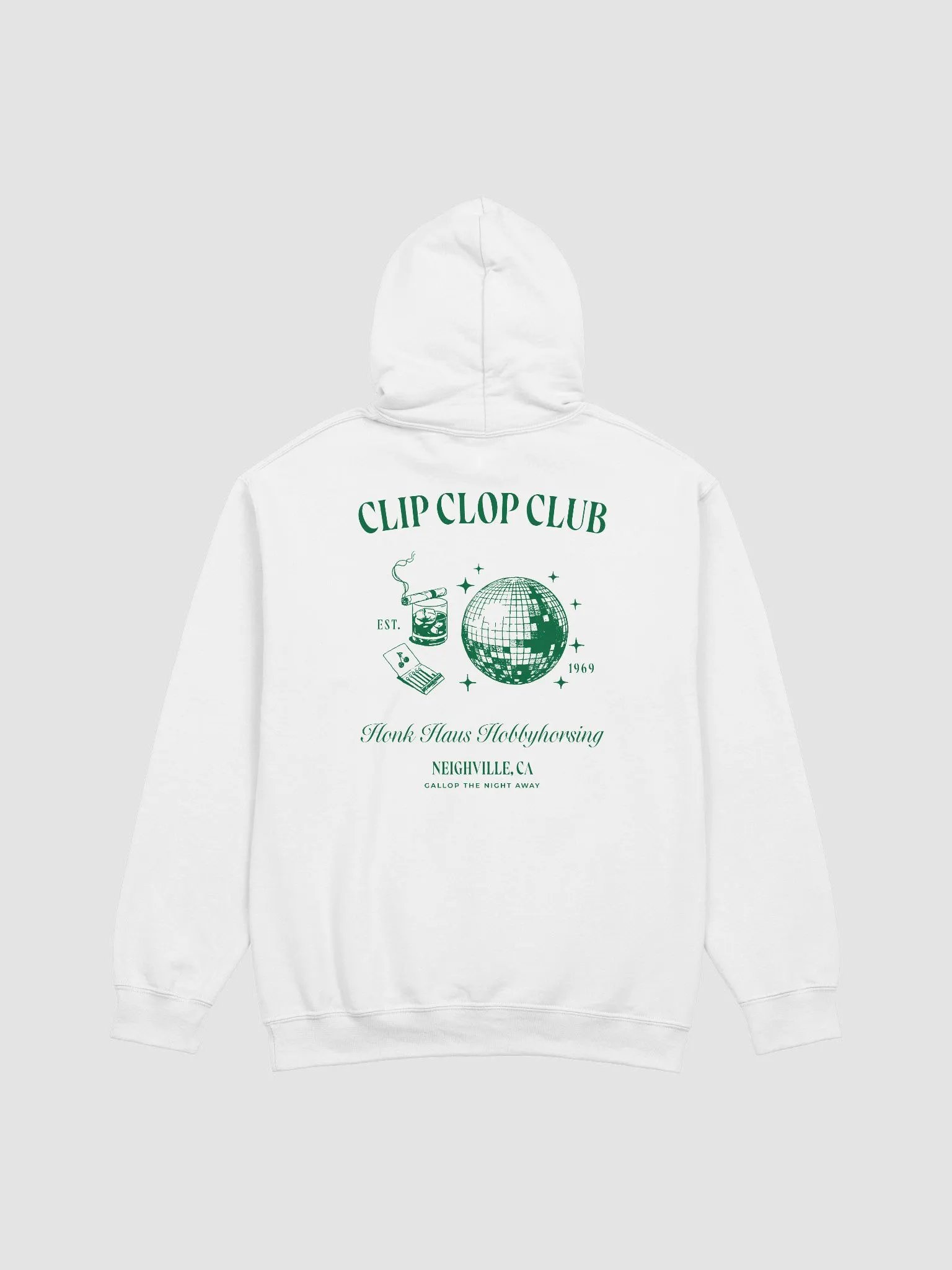 clip clop club printed hoodie product image (3)