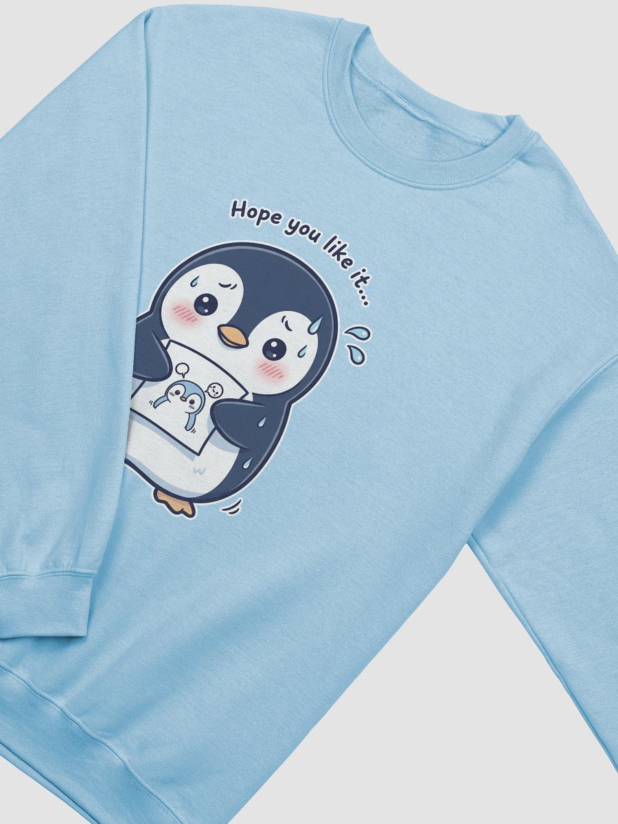 Nervous Penguin Presenting Art Crewneck Sweatshirt product image (11)